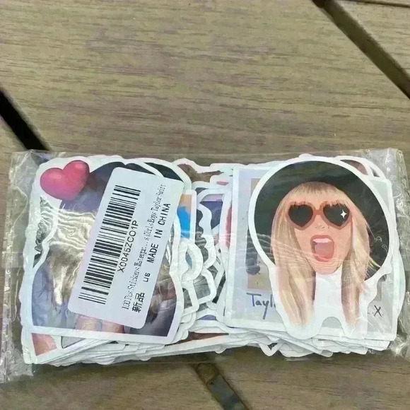 Taylor Swift stickers, make-up/pencil bag, pillow case bundle from Amazon. New - Picture 3 of 12